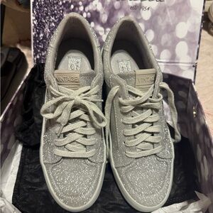 Vintage Havana Women's Glittery Silver Sneakers